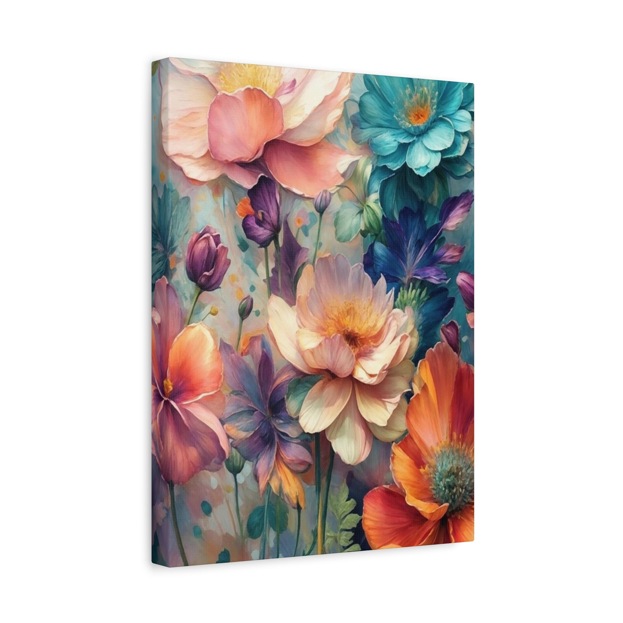 Floral Dreamscape Matte Canvas Print — Stretched 1.25"