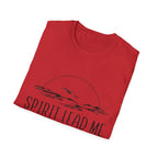 T-Shirt — "Spirit Lead Me" Faith Graphic Tee with Sunset & Birds