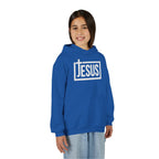 Youth Jesus Hoodie — Christian Faith Pullover with Cross Logo