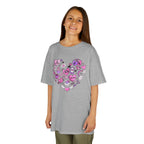 Kids Heart Doodle Tee — Cute Pink Valentine Heart Graphic Shirt