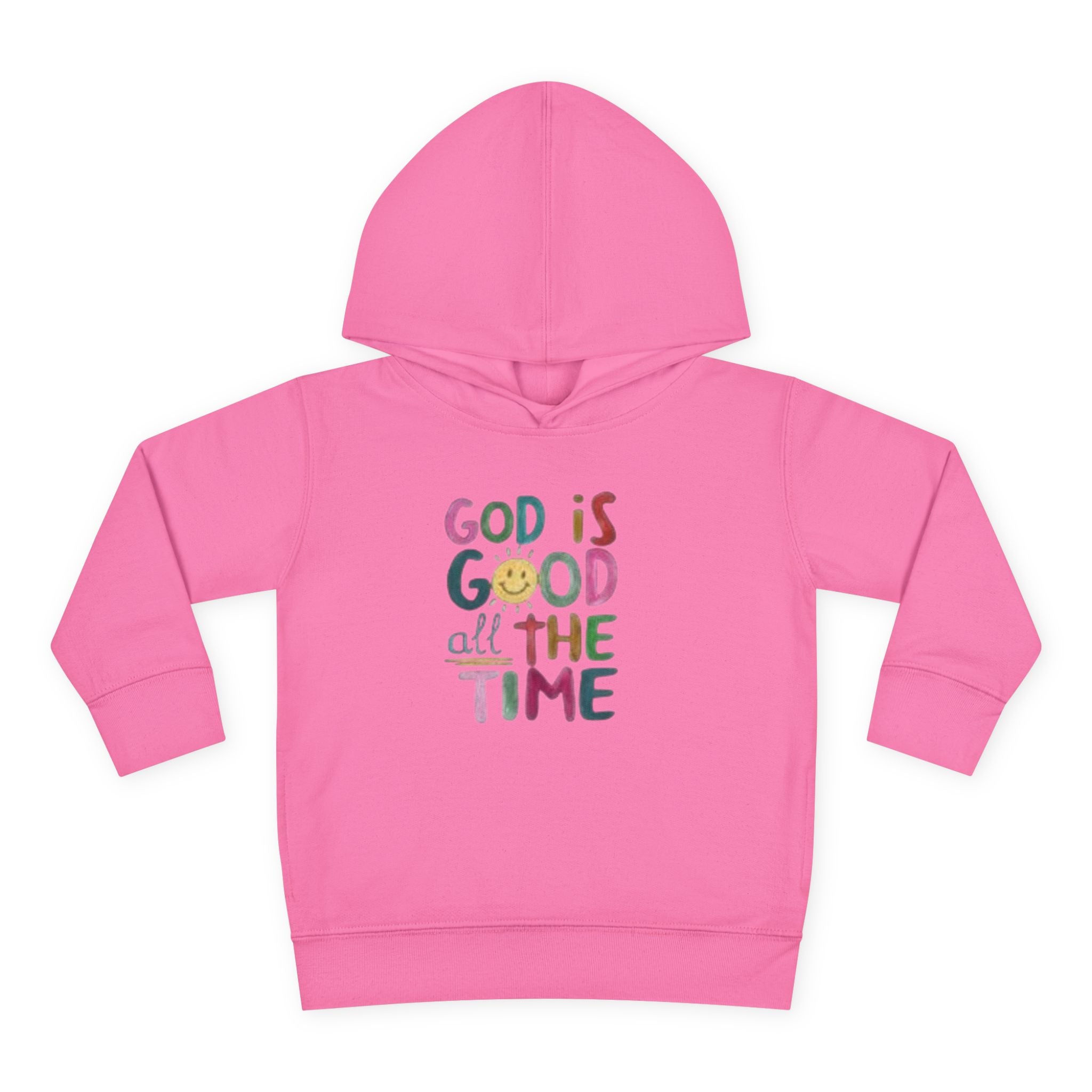 Toddler Hoodie — "God Is Good All The Time" Cute Faith Pullover