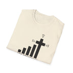 T-Shirt — "Get Connected" Signal Bars Cross Graphic