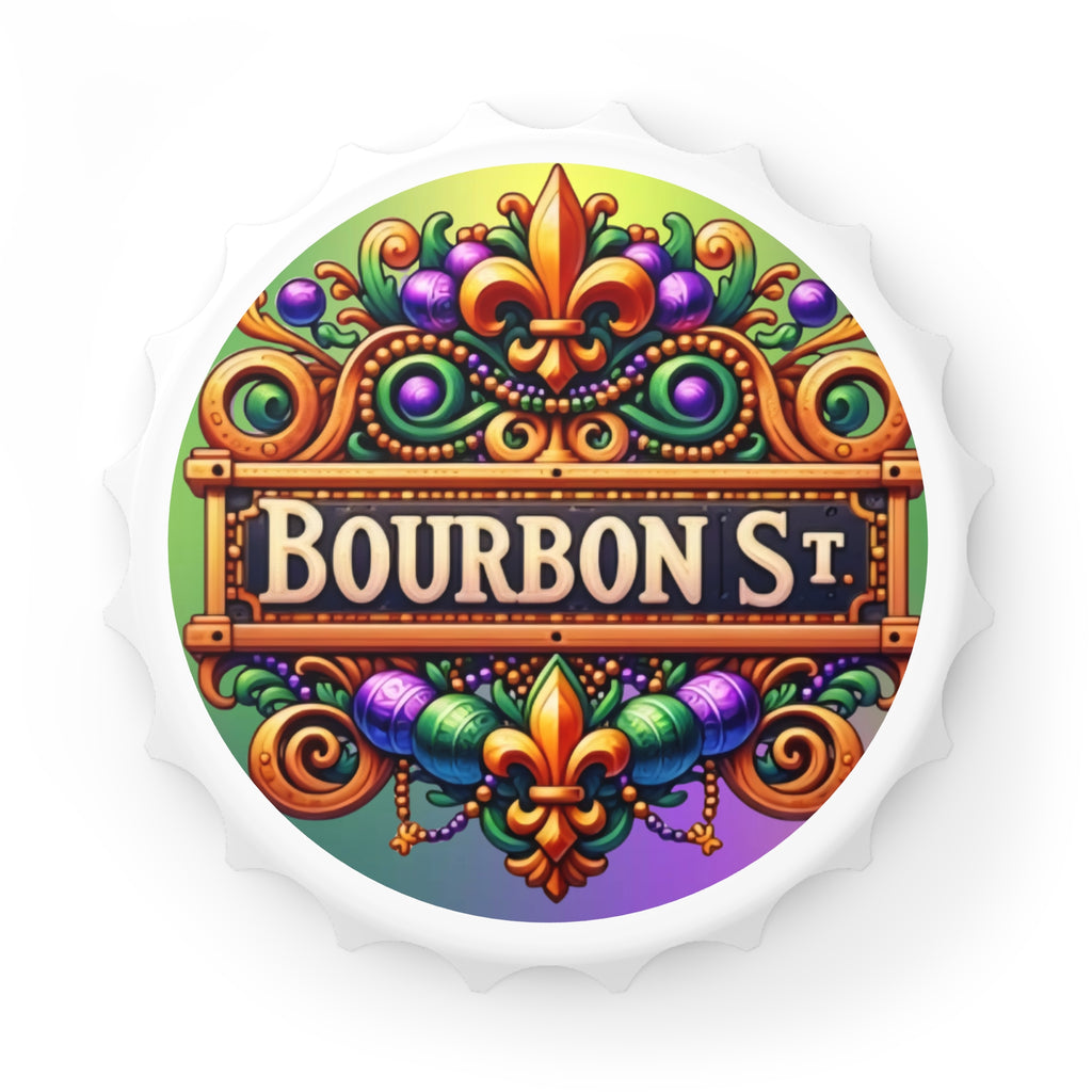 Bourbon St. Mardi Gras Bottle Opener