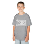 Kids Jesus T‑Shirt — Bold Cross Logo Christian Tee for Boys & Girls
