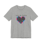 Distressed Graffiti Heart Tee | grunge heart shirt, punk heart design