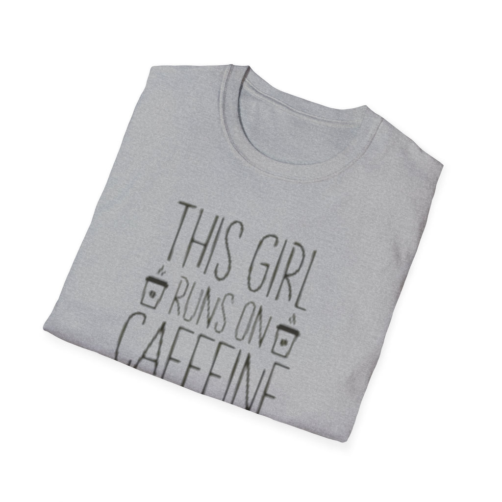 Caffeine & Sarcasm Graphic Tee — "This Girl Runs on Caffeine & Sarcasm"