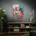 Floral Dreamscape Matte Canvas Print — Stretched 1.25"