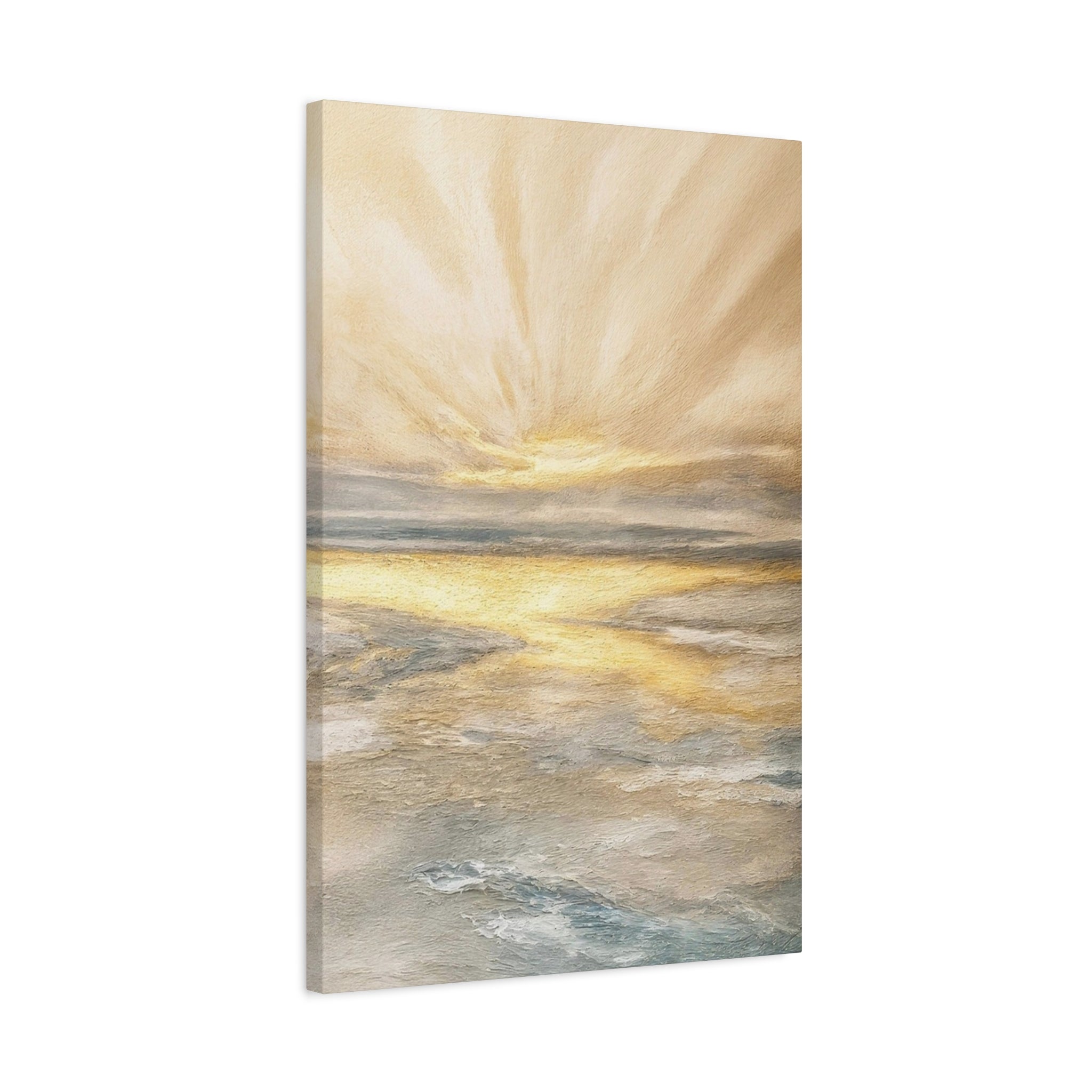 Golden Sunrise Seascape Canvas