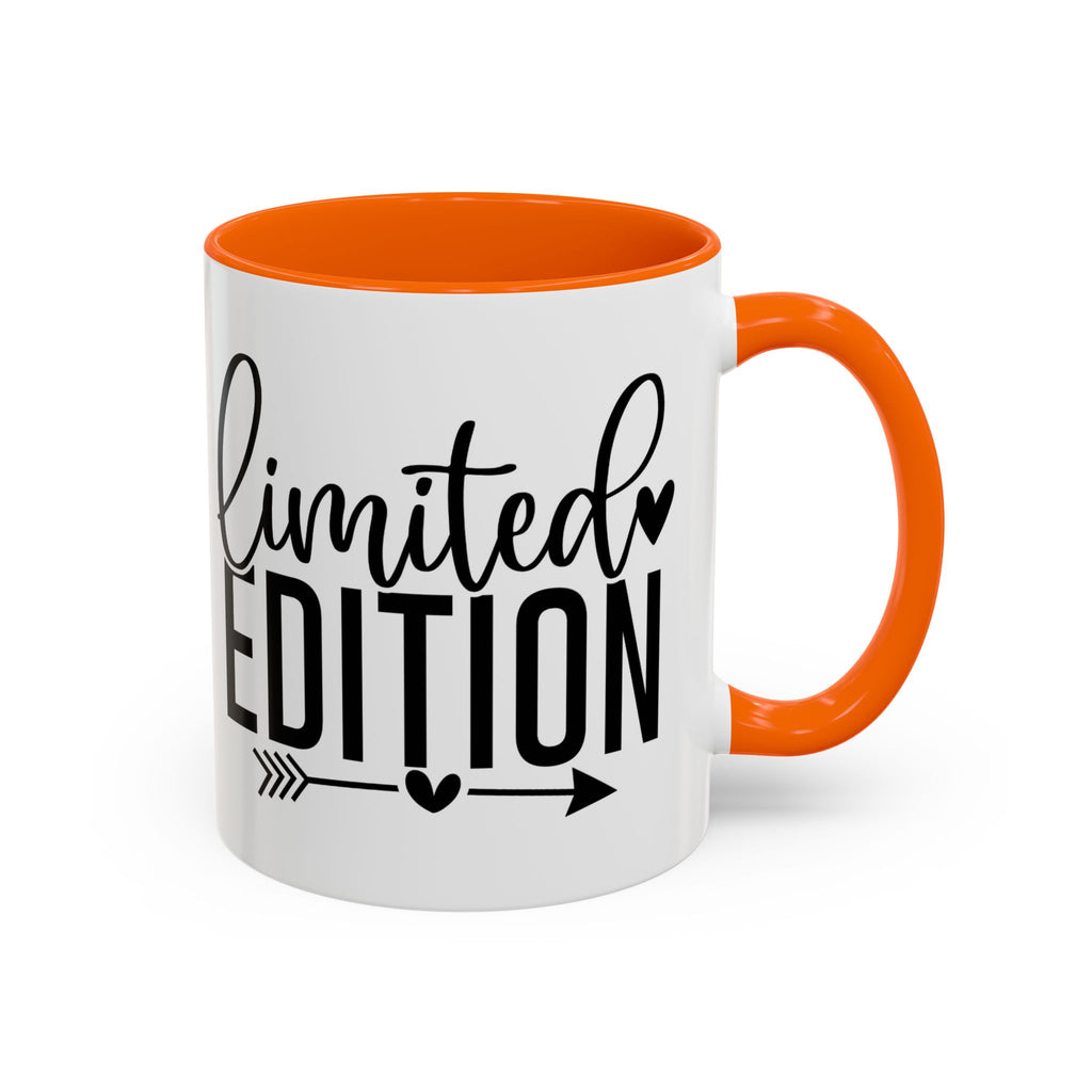 Limited Edition Accent Coffee Mug — Pink Interior, 'Limited Edition' Graphic (11/15oz)