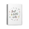 Just a Little Note Spiral Notebook — Cute Pastel Ruled Journal for Notes & Gifts