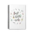 Just a Little Note Spiral Notebook — Cute Pastel Ruled Journal for Notes & Gifts