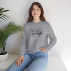 Crewneck Sweatshirt — "You Are Enough" Inspirational Heart Design