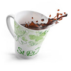 St. Patrick’s Day Latte Mug – Green Shamrock Happy Patrick’s Day Coffee Cup