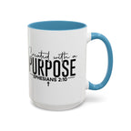 Created with a Purpose Ceramic Mug — Inspirational Ephesians 2:10 Coffee Cup