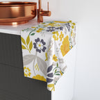 Floral Yellow Garden Hand Towel