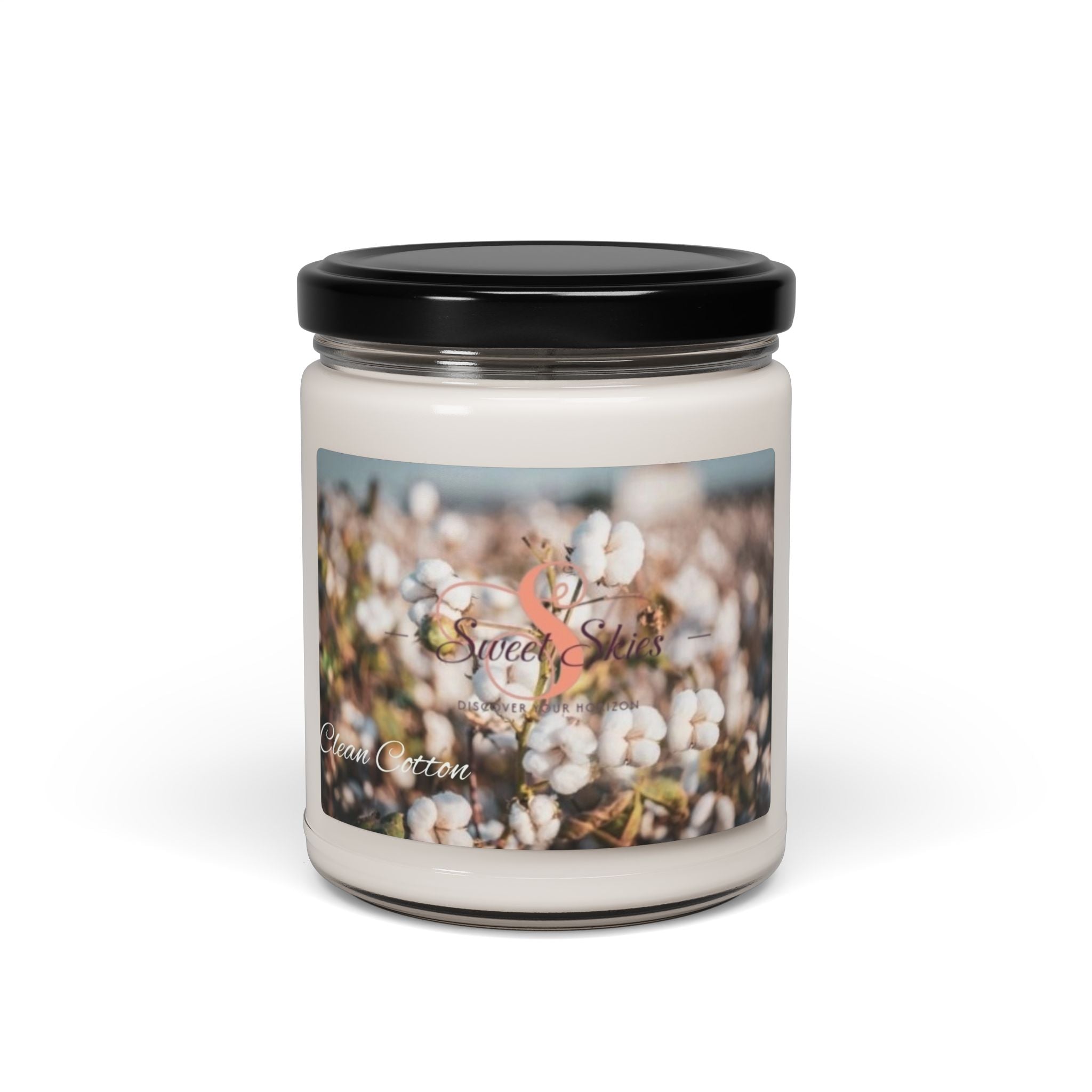 Cotton Blossom Scented Soy Candle — 9oz Jar (Sweet Scent)