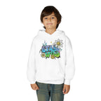 Youth Hoodie — "Stay Wild" Graffiti Daisy Streetwear