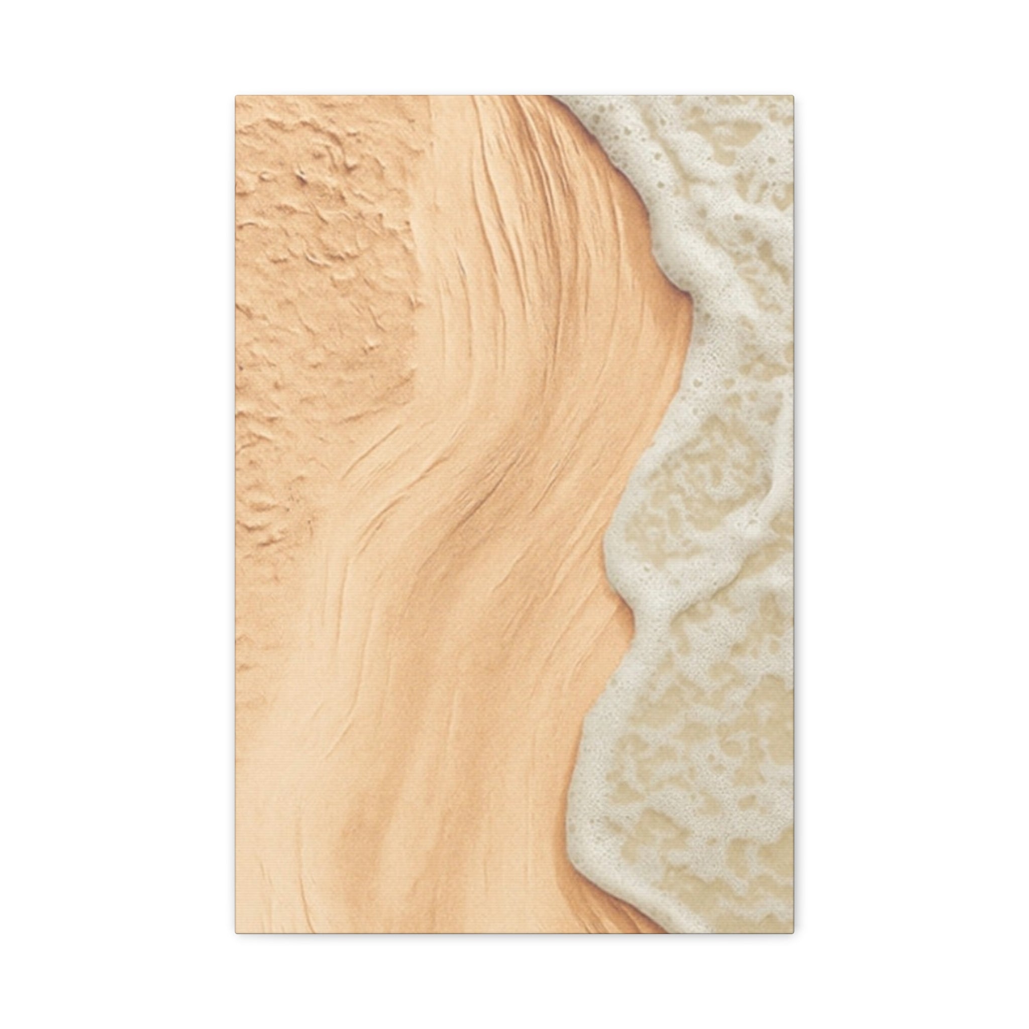 Coastal Beach Canvas Print – Sandy Shoreline Wall Art