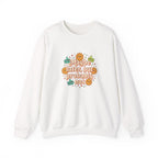 Crewneck Sweatshirt — "Maybe Later, But Probably Not" Retro Floral Graphic