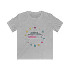 Kids Tee — "Loading... Please Wait" Cute Gamer Progress Bar Shirt