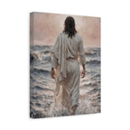 Jesus Walking on Water Matte Canvas Print