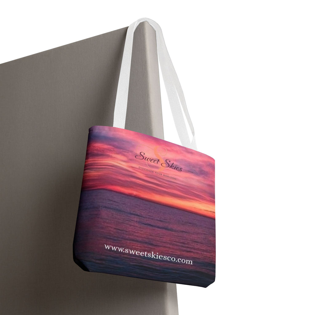 Sunset Beach Tote Bag – "Sweet Skies" Scenic All-Over Print