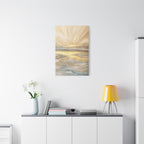Golden Sunrise Seascape Canvas