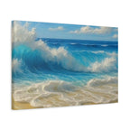 Sunny Beach Waves-Matte Canvas, Stretched, 1.25"