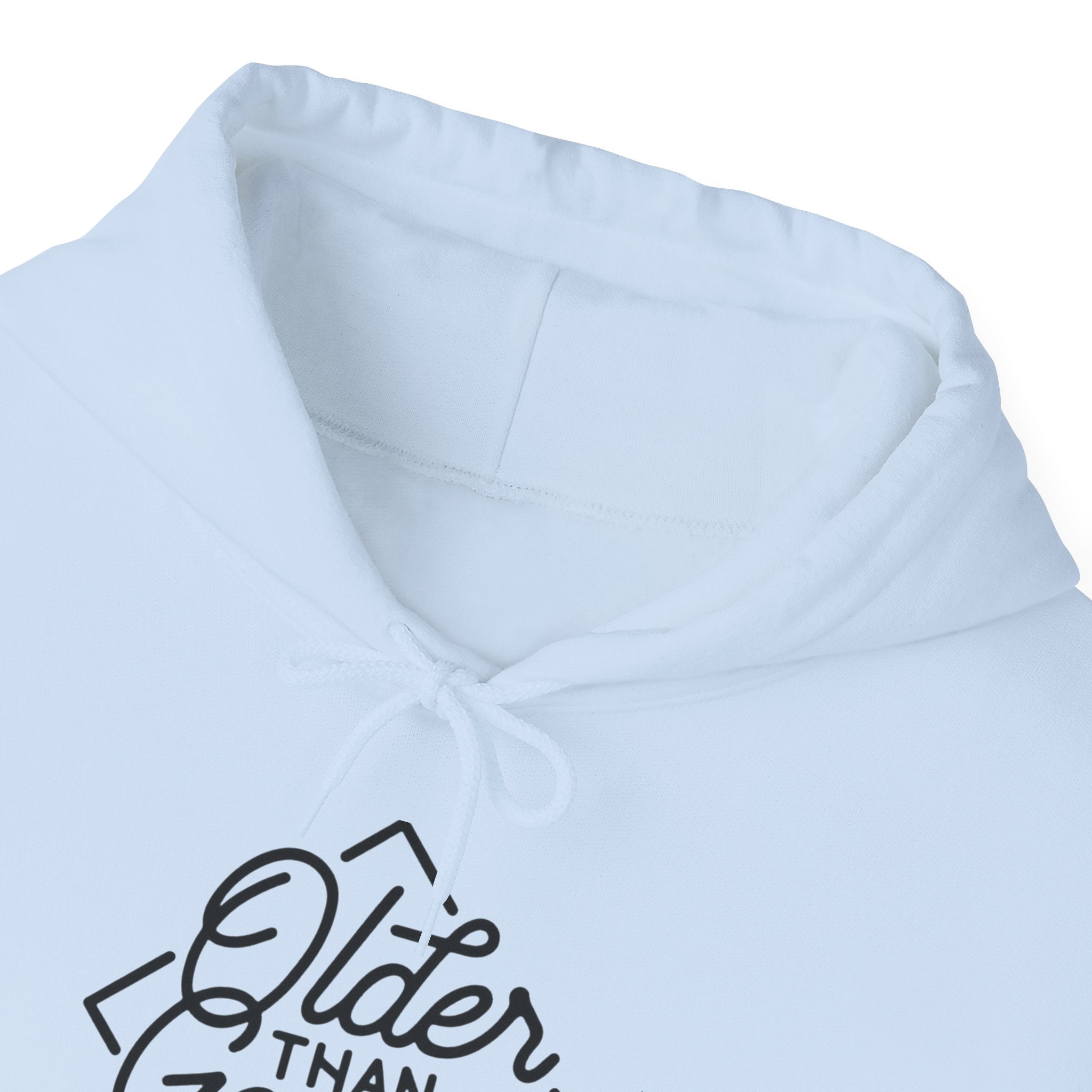 Hoodie — "Older Than Google" Vintage Script Pullover