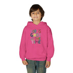 Youth Hoodie — "God Is Good All The Time" Colorful Faith Pullover