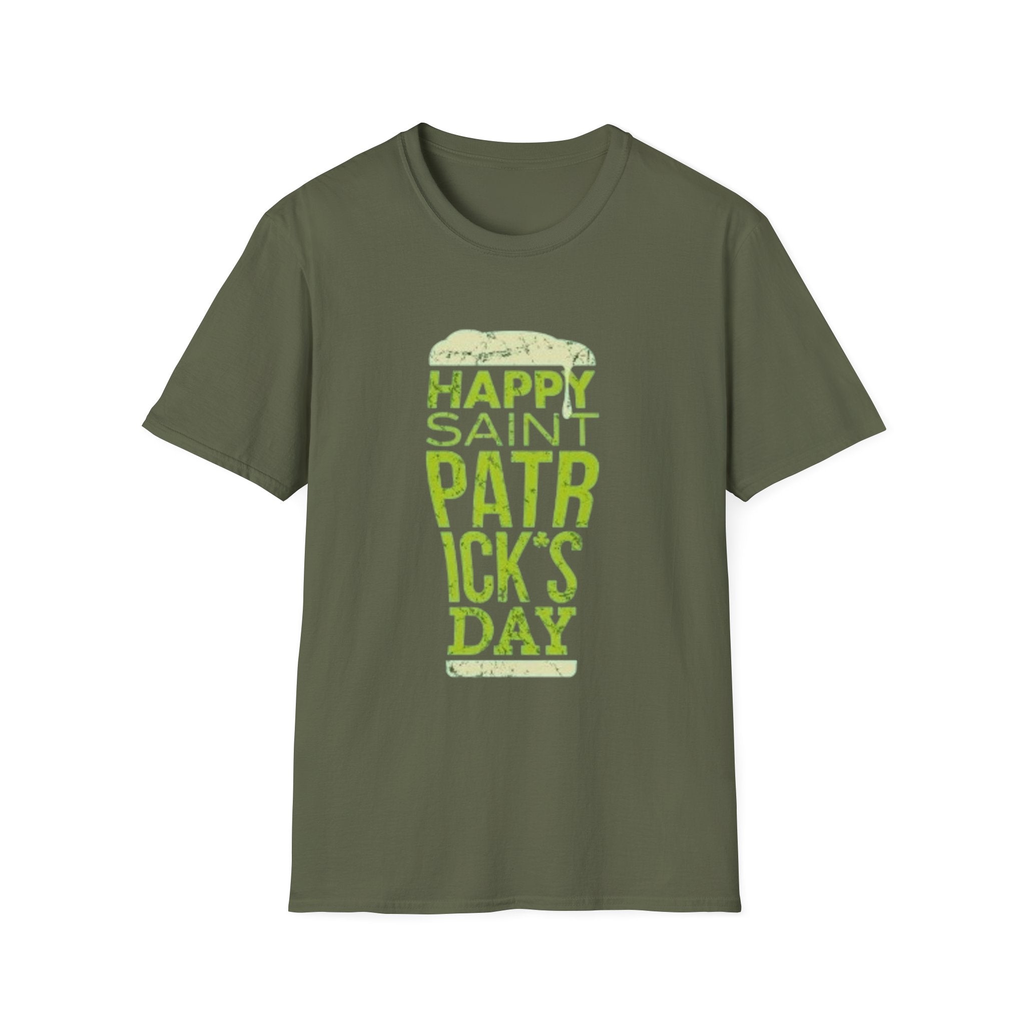 Saint Patrick's Day Beer Tee — "Happy Saint Patrick's Day" Pint Graphic T-Shirt