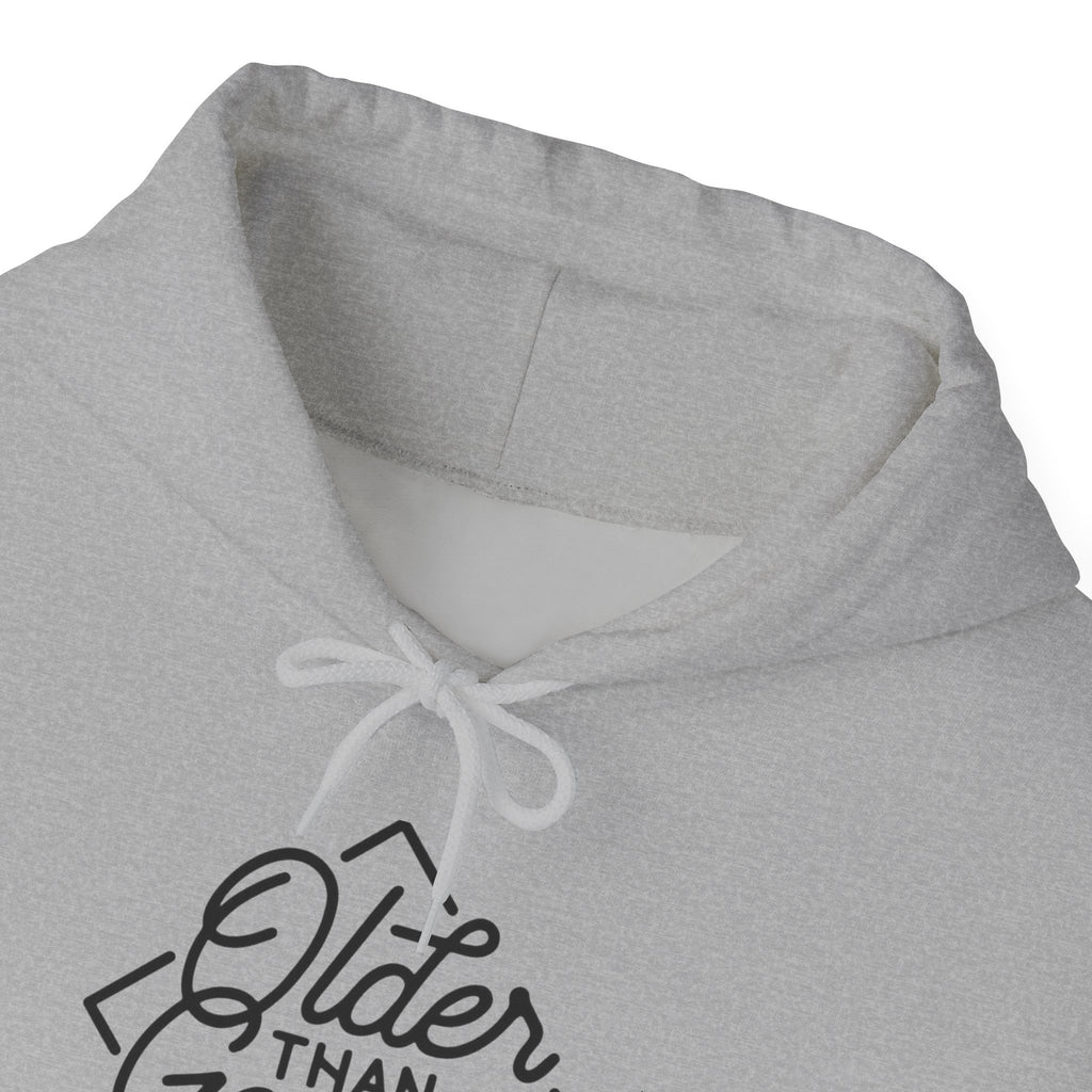 Hoodie — "Older Than Google" Vintage Script Pullover