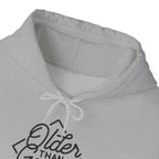 Hoodie — "Older Than Google" Vintage Script Pullover