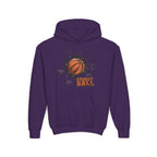 Youth Basketball Hoodie – "Basket Ball" Graphic Pullover for Kids