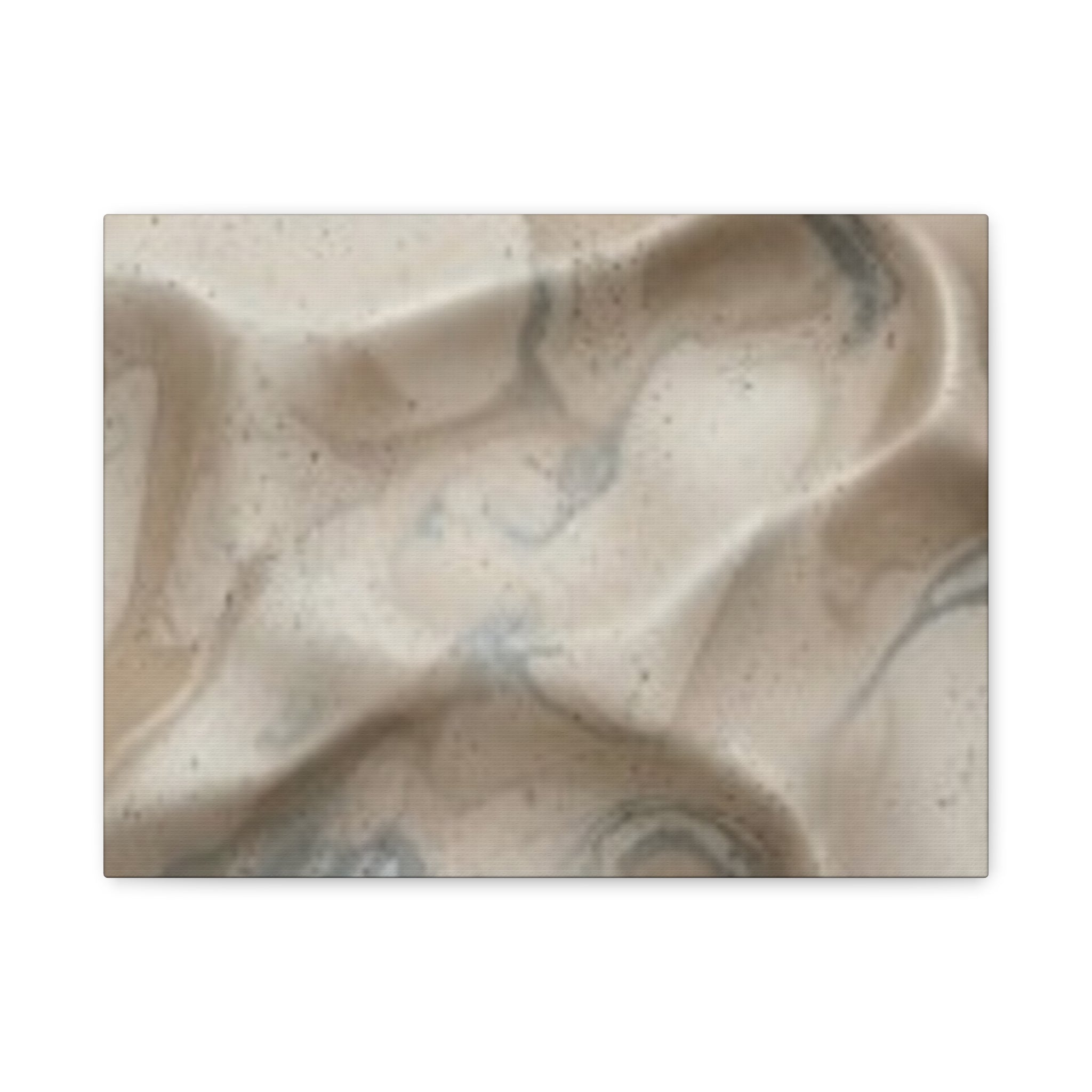 Abstract Neutral Marble Canvas Wall Art — Matte Stretched 1.25"