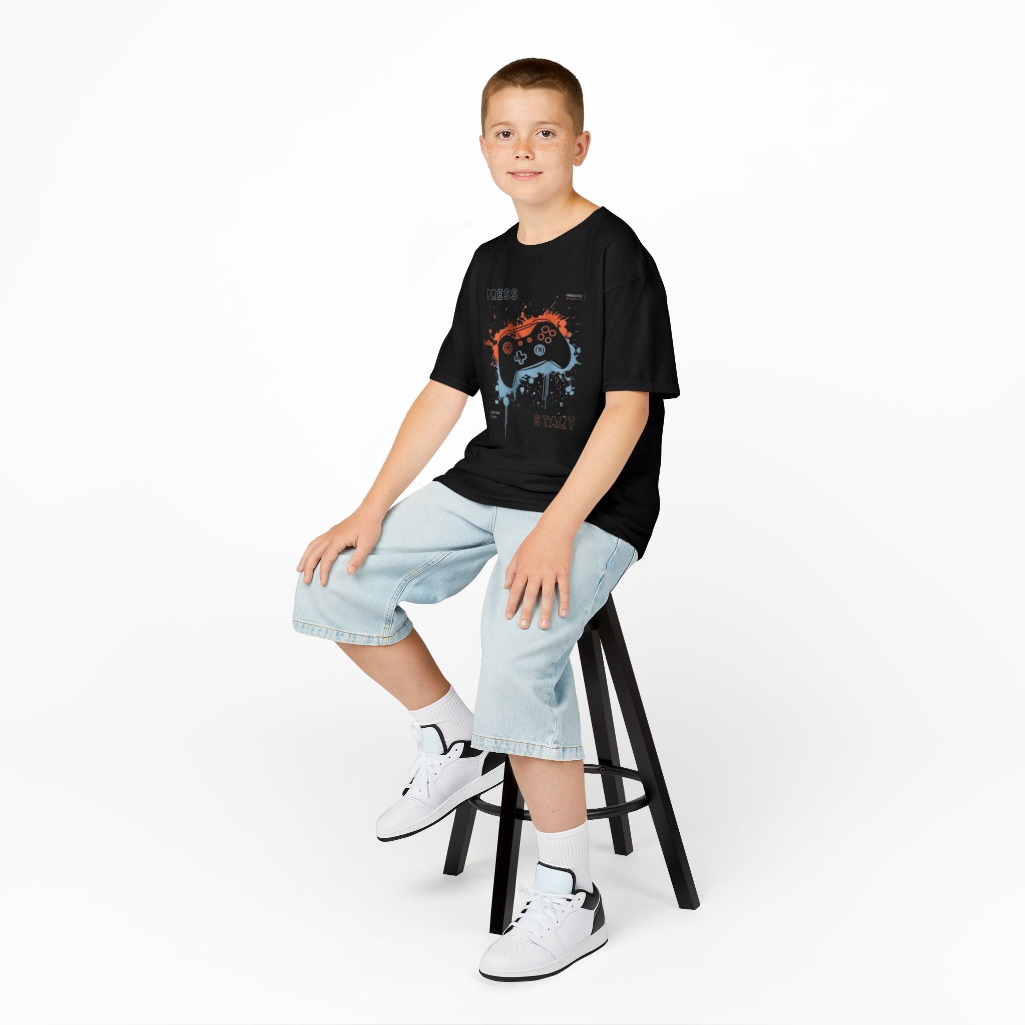 Kids Gaming T-Shirt – 'Press Start' Controller Design