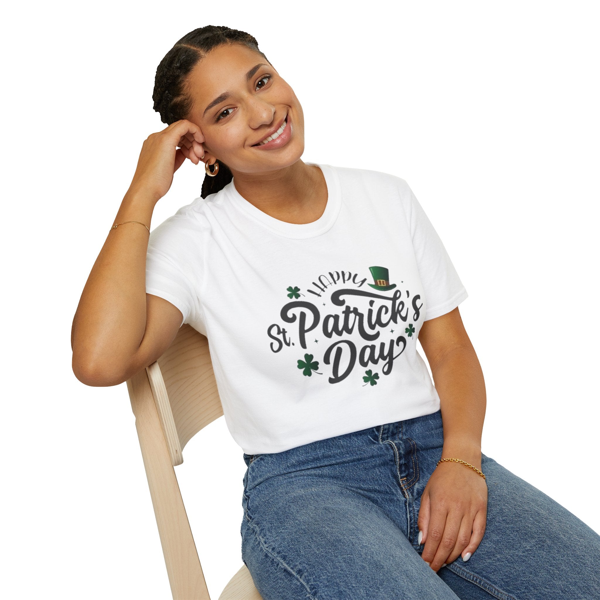 St. Patrick's Day T-Shirt – Lucky Shamrock & Leprechaun Hat Tee