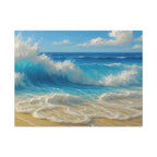 Sunny Beach Waves-Matte Canvas, Stretched, 1.25"