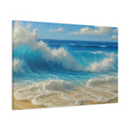 Sunny Beach Waves-Matte Canvas, Stretched, 1.25"