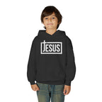 Youth Jesus Hoodie — Christian Faith Pullover with Cross Logo