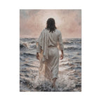 Jesus Walking on Water Matte Canvas Print