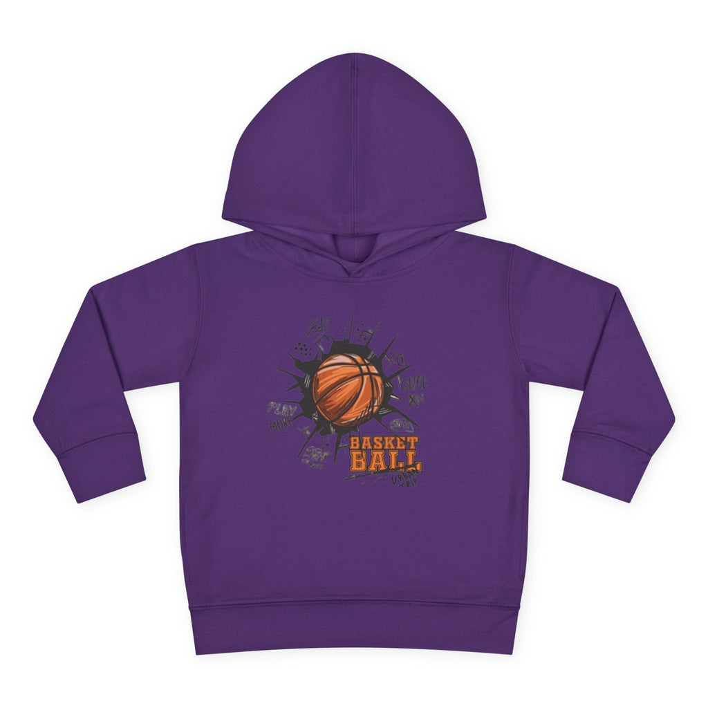 Toddler Basketball Hoodie – 'Ball' Graphic Pullover for Kids