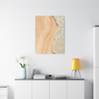 Coastal Beach Canvas Print – Sandy Shoreline Wall Art
