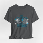 No Excuses Just Gains T-Shirt | winter workout shirt, gym motivation