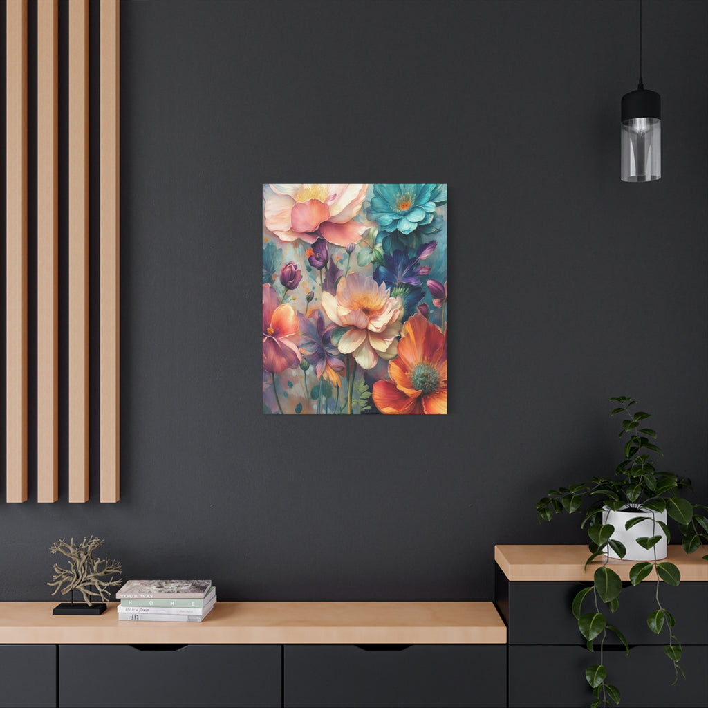 Floral Dreamscape Matte Canvas Print — Stretched 1.25"