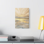 Golden Sunrise Seascape Canvas