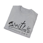 Saved & Live T-Shirt — Ephesians 2:8-9 Christian Faith Tee