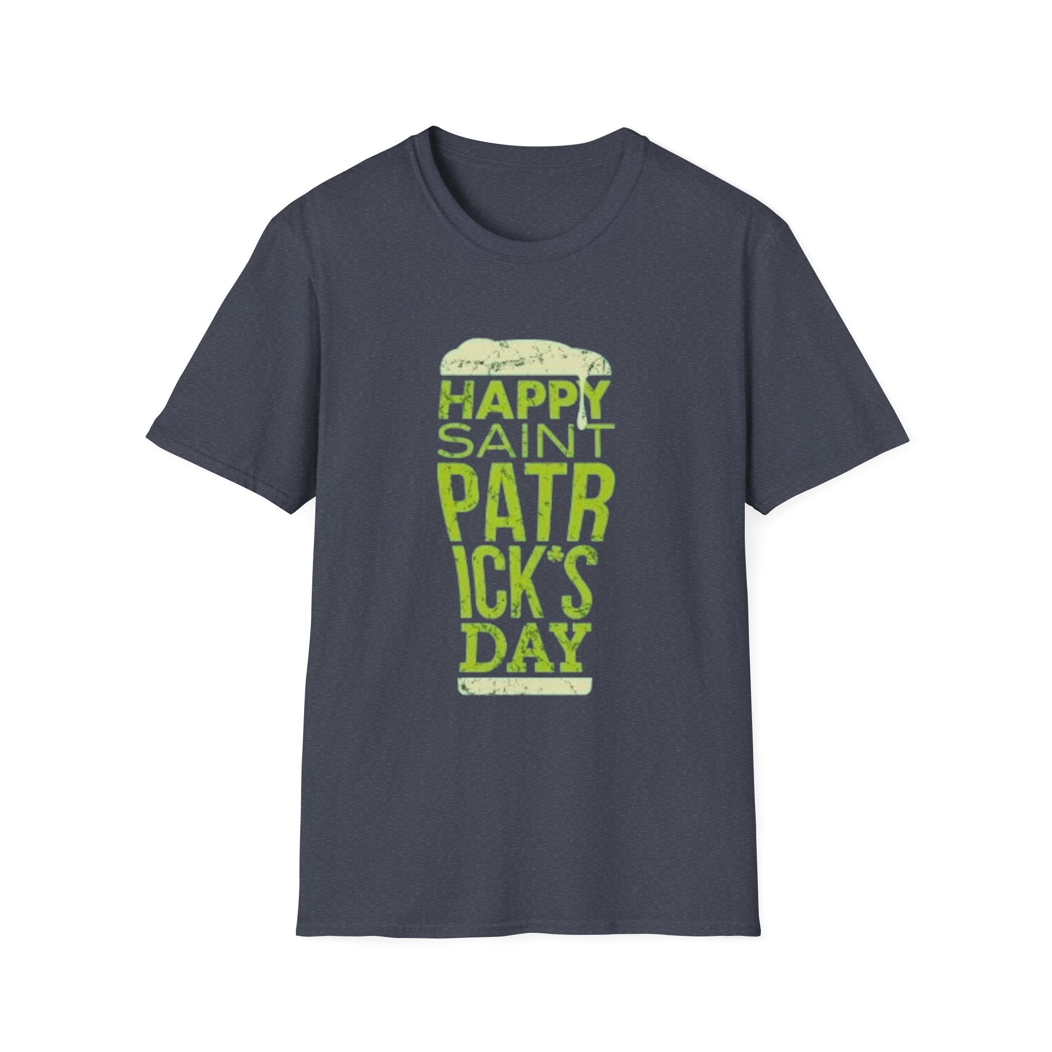 Saint Patrick's Day Beer Tee — "Happy Saint Patrick's Day" Pint Graphic T-Shirt
