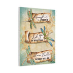 Inspirational Dragonfly Canvas Wall Art - "Accept What Is, Let Go, Have Faith"