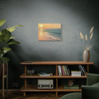 Sunset Beach Canvas Print — Seaside Wall Art Matte Stretched 1.25"